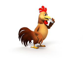 3d rendered illustration of a chicken