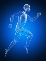 3d rendered illustration of a male runner