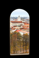 Vilnius from the window of the tower of Gediminas