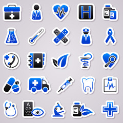 medicine navy blue stickers