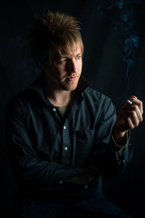 Young man with Cigarette