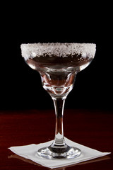 salt rim margarita glass