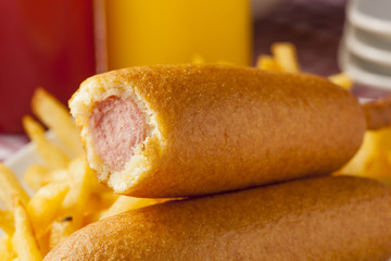Organic CornDog on a stick