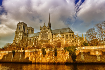 Fototapeta na wymiar Paryż. Piękny widok z katedry Notre Dame