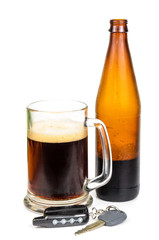 Beer and car keys