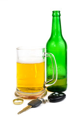 Beer and car keys