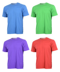 T-shirts in various colors