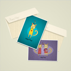 Doodle valentine cards