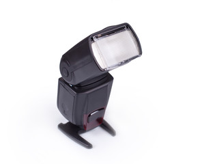 photo flash on white