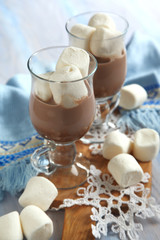 Hot chocolate with marshmallows