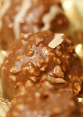 chocolate bolus and nut candy sweet