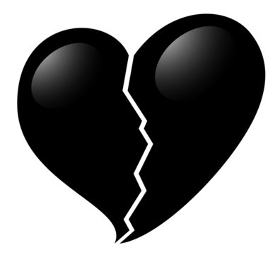 Broken heart design Stock Vector | Adobe Stock
