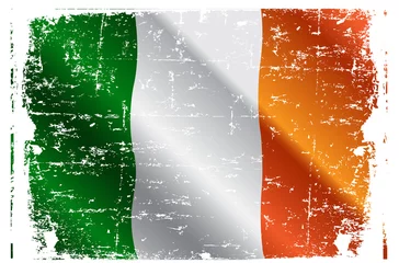 Deurstickers Ierse vlag © Anna Velichkovsky
