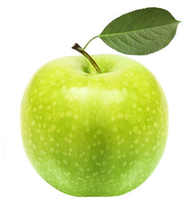 Green apple isolated