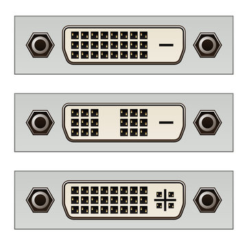 vector dvi digital pc video connectors