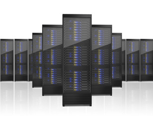 Image of many server racks