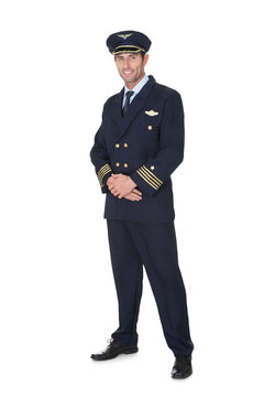 Portrait of confident pilot