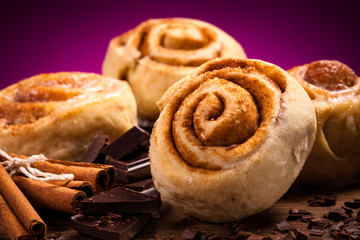 Sweet cinnamon rolls