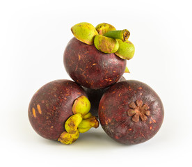 Mangosteen, native tropical fruit to the South Asia