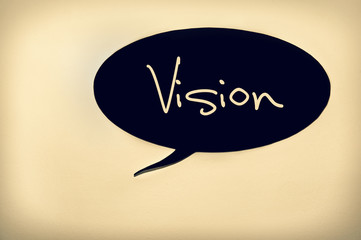 Speech bubble with frame isolated on vintage background