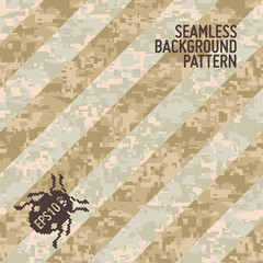 Modern Camouflage Background in Trendy Seamless Pattern