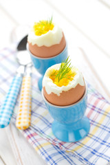 Soft boiled eggs