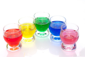 Colorful liquids