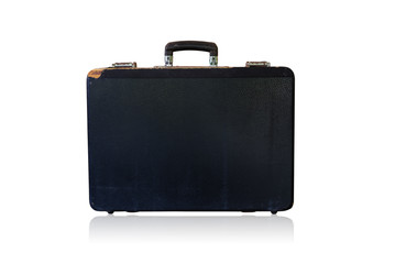 Old black brief case