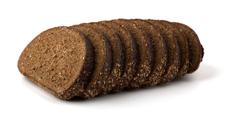 Bread from rye and wheat flour of a rough grinding