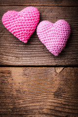 Crochet lovely hearts