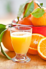 Orange juice from fresh oranges