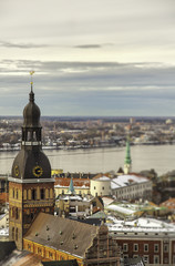 Obraz premium View of Riga town, Latvia