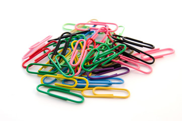 Bunte Büroklammern