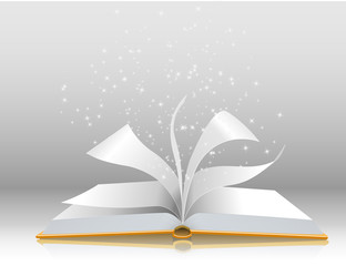 Vector Illustration of an open Book
