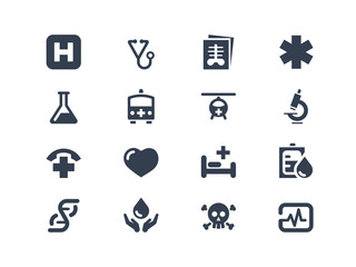 Medical and health care icons