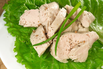 boiled chicken