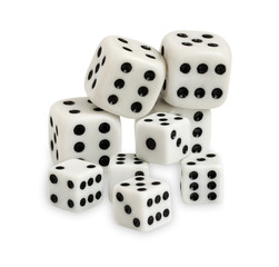 Gambling dices isolated on white background