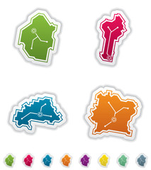 Simple Country Icons