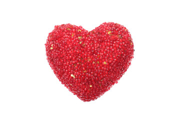 Red sparkling heart