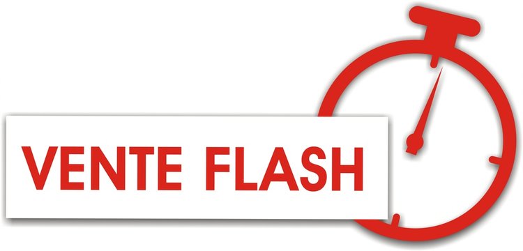 &eacute;tiquette chrono vente flash