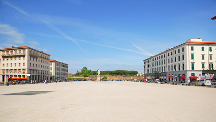 Fototapeta na wymiar Włochy, Livorno Placu Republiki