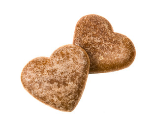 heart cookies isolated