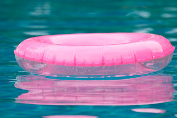 pink Buoy on water