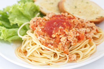 Spaghetti whit tomato sauce