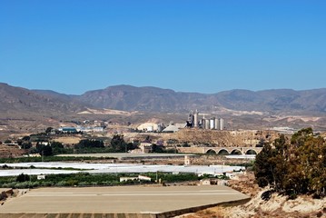 Cement works and farmland, Almeria, Spain © Arena Photo UK
