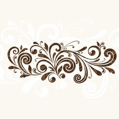 Floral pattern. Decorative element.