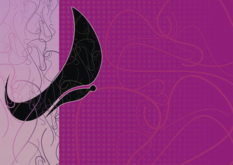 black_butterfly_on_a_violet_background