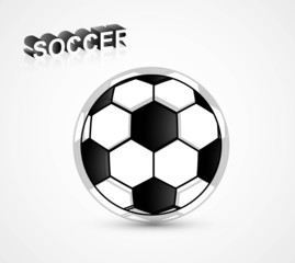 Fototapeta premium abstract soccer ball outline black background vector
