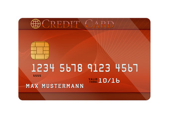 Kreditkarte rot
