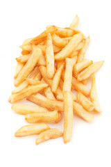 French fries isolated on white